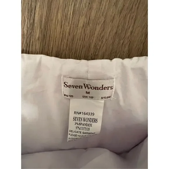 SEVEN WONDERS SAVANNAH CROP TOP WHITE SIZE M - Picture 8 of 9